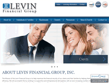Tablet Screenshot of levinfinancialgroup.com